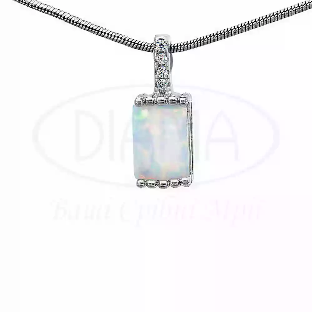 Срібна підвіска з Опалом фото 1