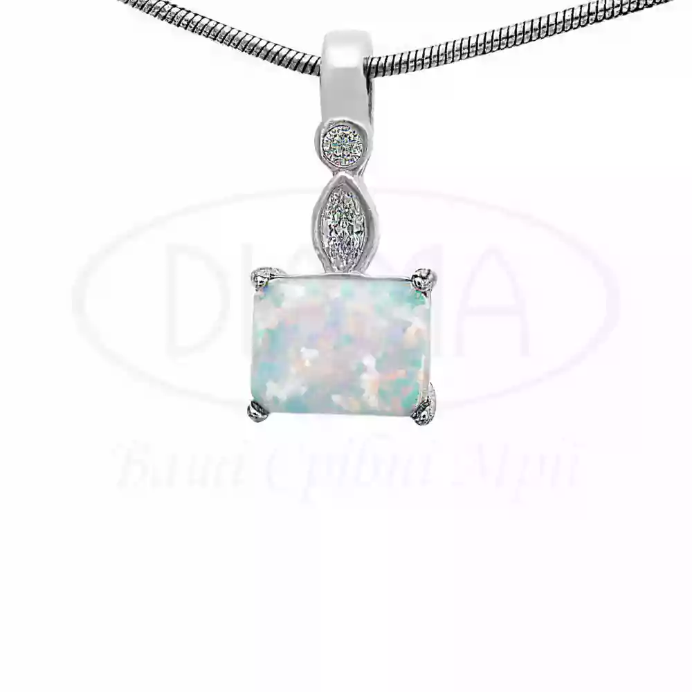 Срібна підвіска з Опалом фото 1