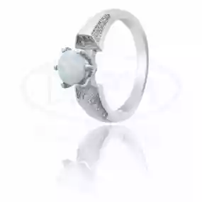 Каблучка срібна з Опалом