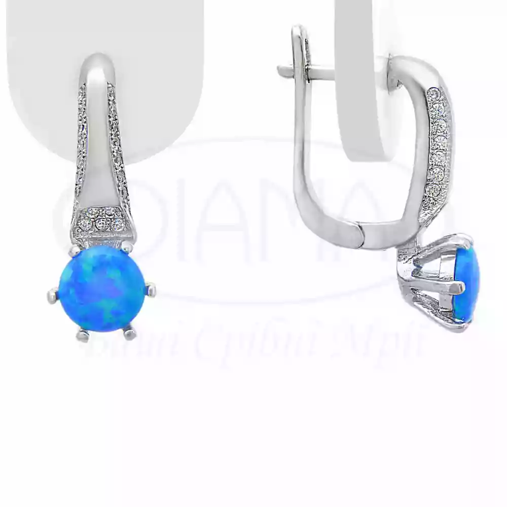 Сережки срібні з Опалом фото 1