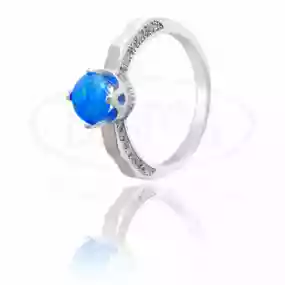 Каблучка срібна з Опалом