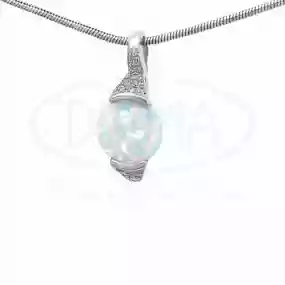 Срібна підвіска з Опалом