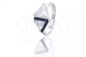 Срібна каблучка з Цирконом і Емаллю