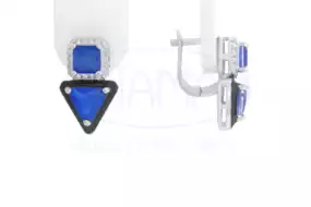 Сережки срібні з Цирконом і Емаллю