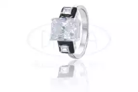 Каблучка срібна з Цирконом і Емаллю