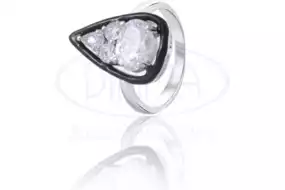 Каблучка срібна з Цирконом і Емаллю