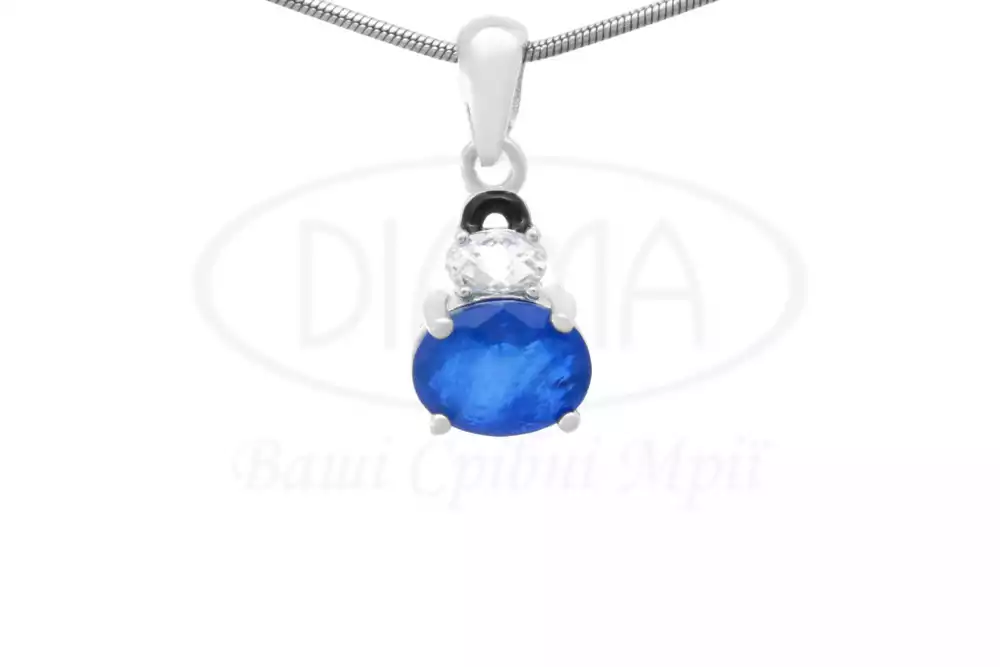 Підвіска срібна з Цирконом і Емаллю фото 1