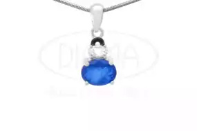 Підвіска срібна з Цирконом і Емаллю