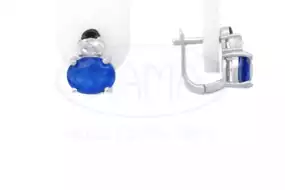 Сережки срібні з Цирконом і Емаллю