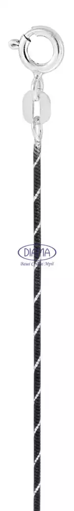 Ланцюг срібний "Снейк з насічками" фото 2