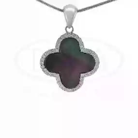 Срібний Підвіс з Перламутром