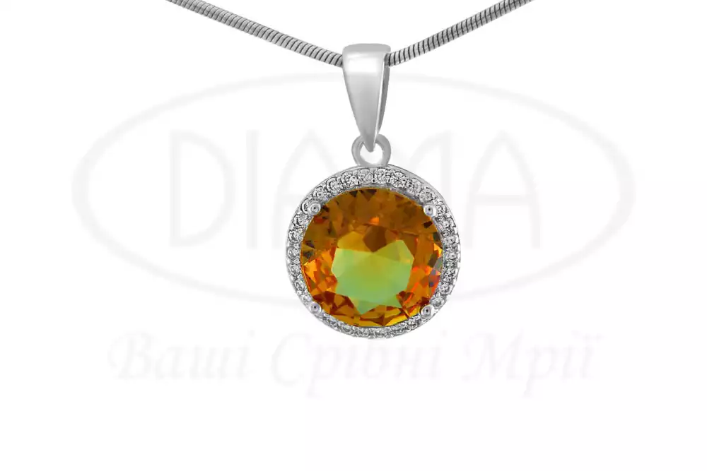 Підвіска срібна з Султанітом фото 1