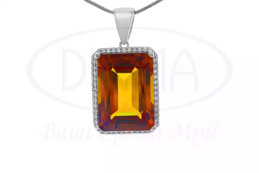 Підвіска срібна з Султанітом фото 1