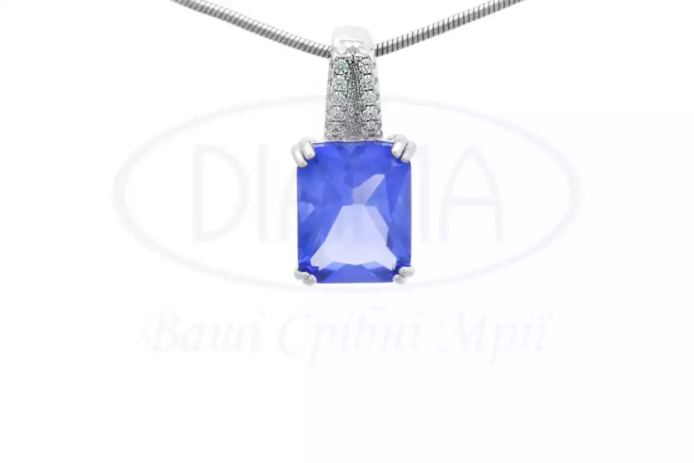 Підвіска срібна з Танзанітом фото 1