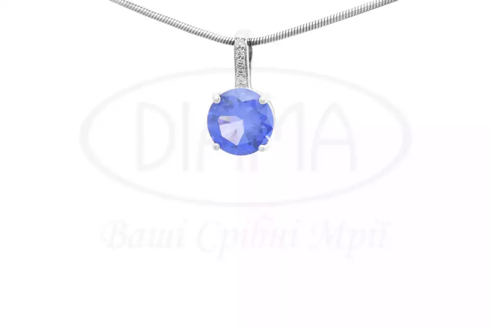 Підвіска срібна з Танзанітом фото 1