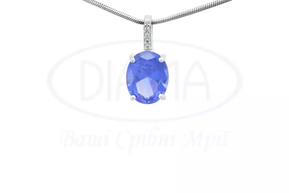 Підвіска срібна з Танзанітом фото 1