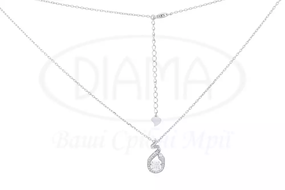 Кольє срібне "Змія" фото 1