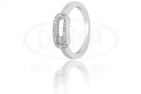 Каблучка срібна з цирконом