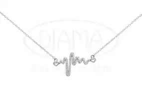 Кольє срібне "Серцебиття"