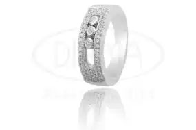 Каблучка срібна з цирконом