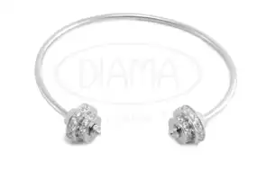 Срібний браслет з цирконом