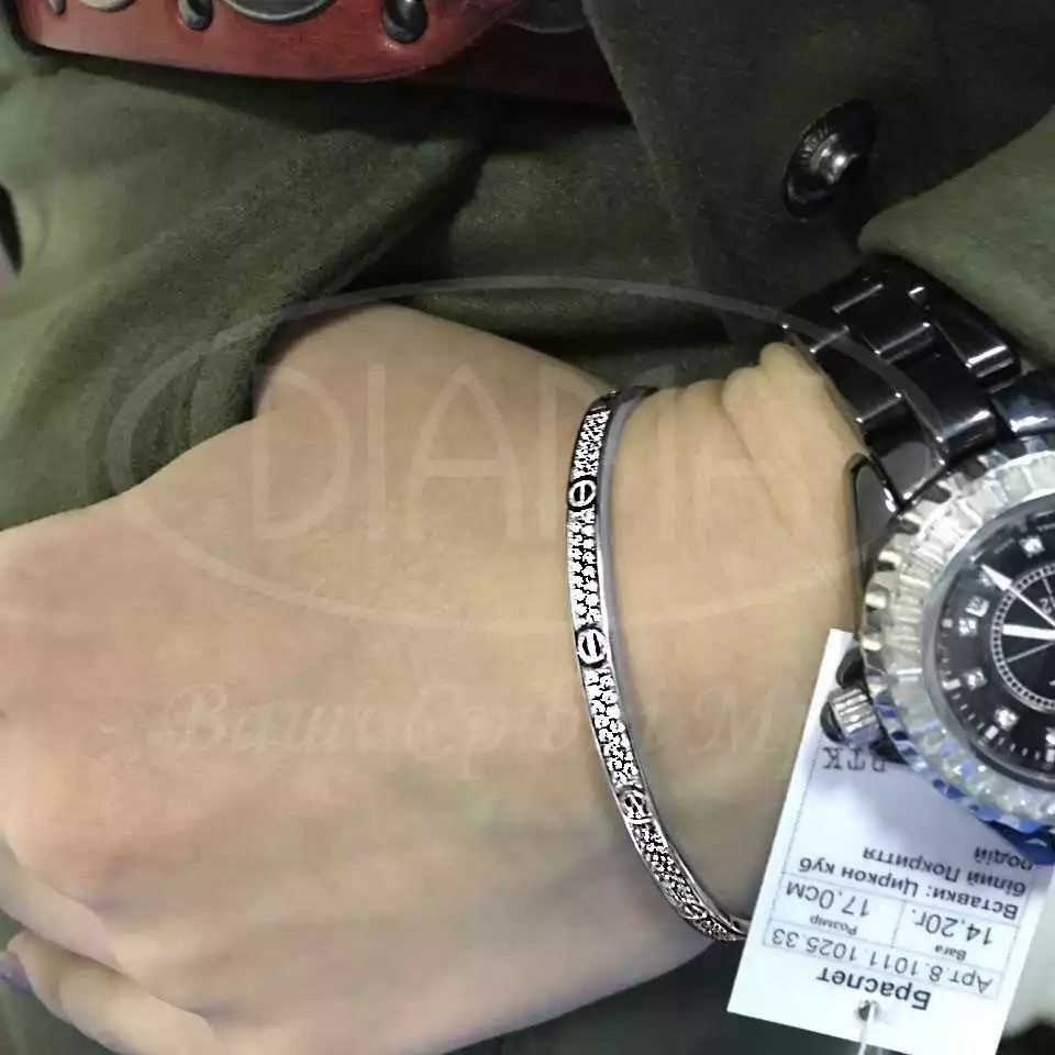 Браслет срібний з Цирконом фото 2