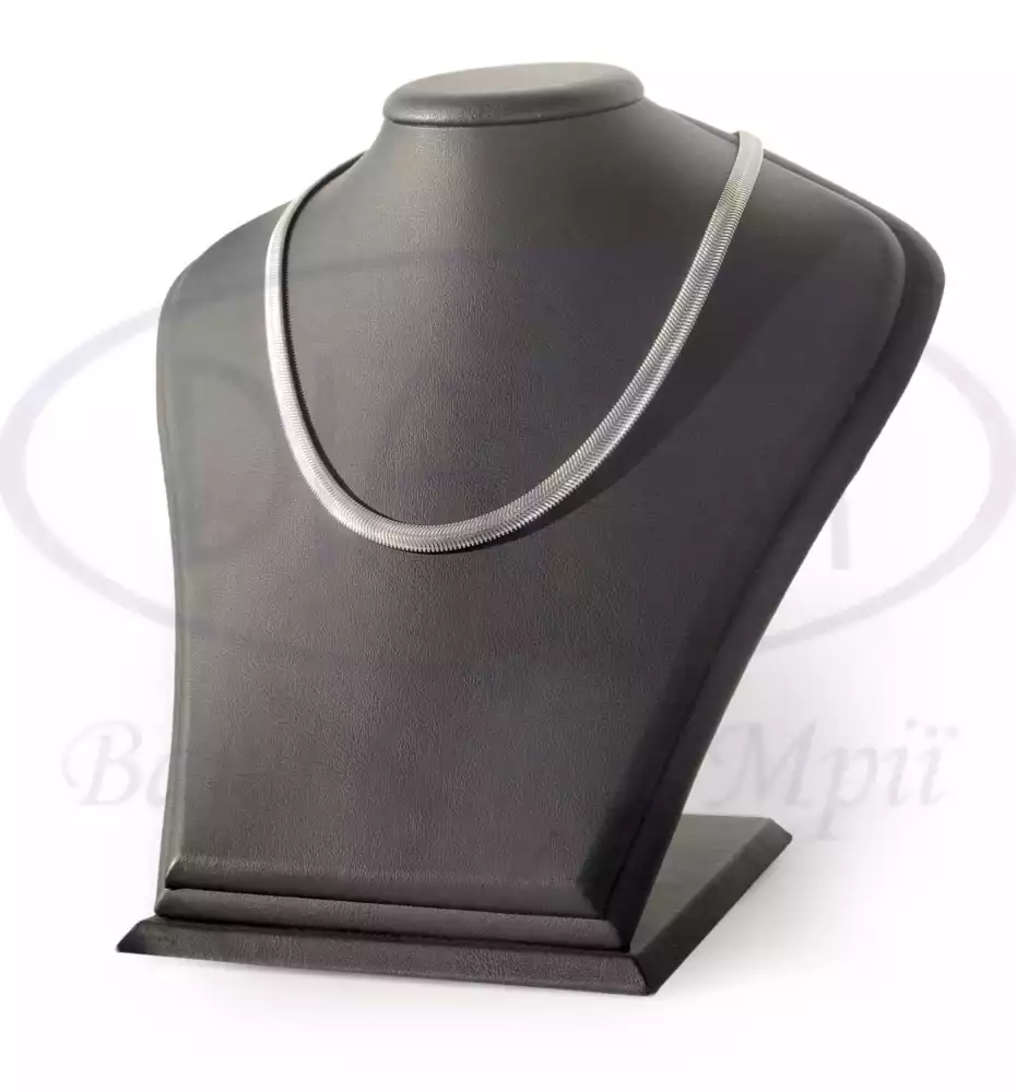 Ланцюг срібний "Снейк плоский дутий" фото 1