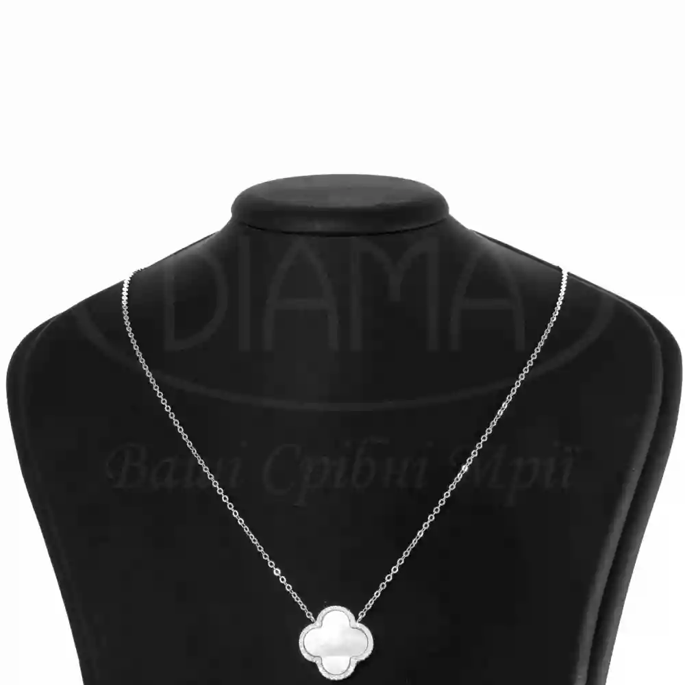 Колье срібне "Конюшина" фото 1