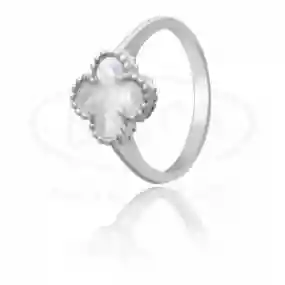 Срібна каблучка з перламутром