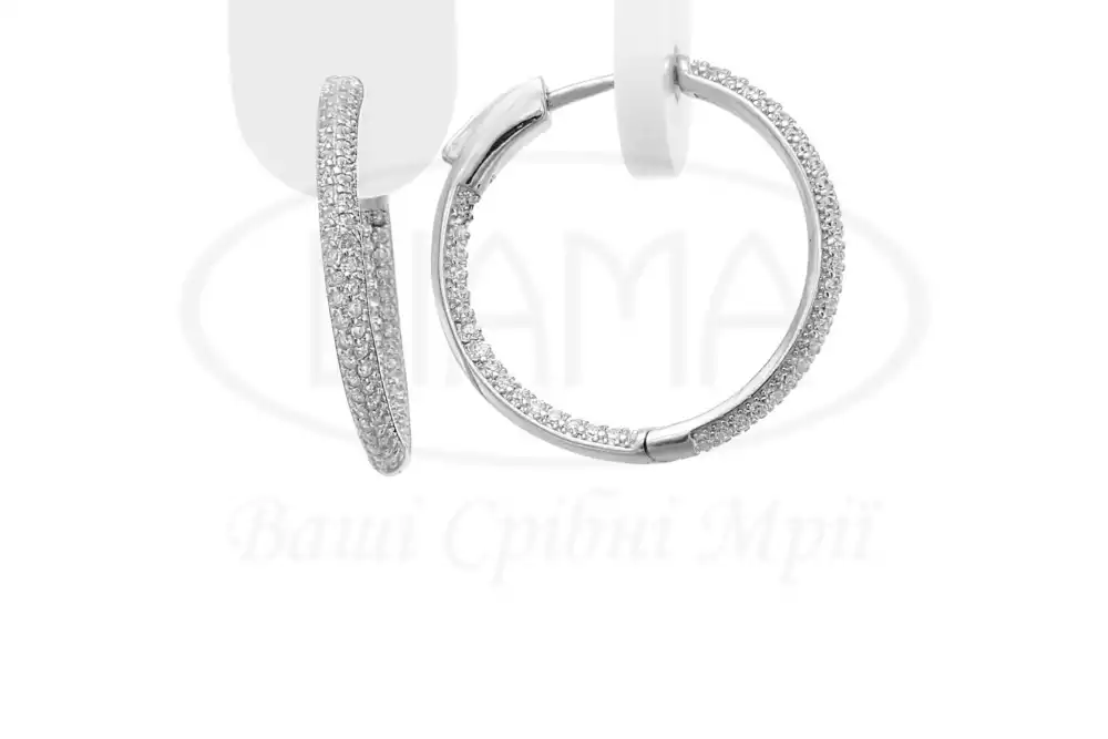 Срібні сережки фото 1