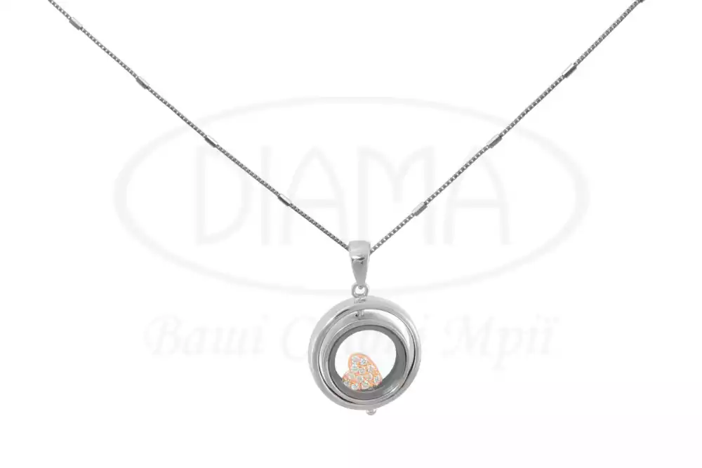 Срібне кольє "Серце" фото 1