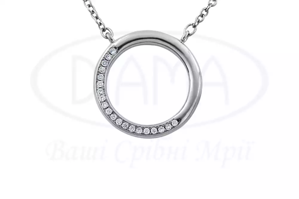 Срібне кольє "Коло" фото 1
