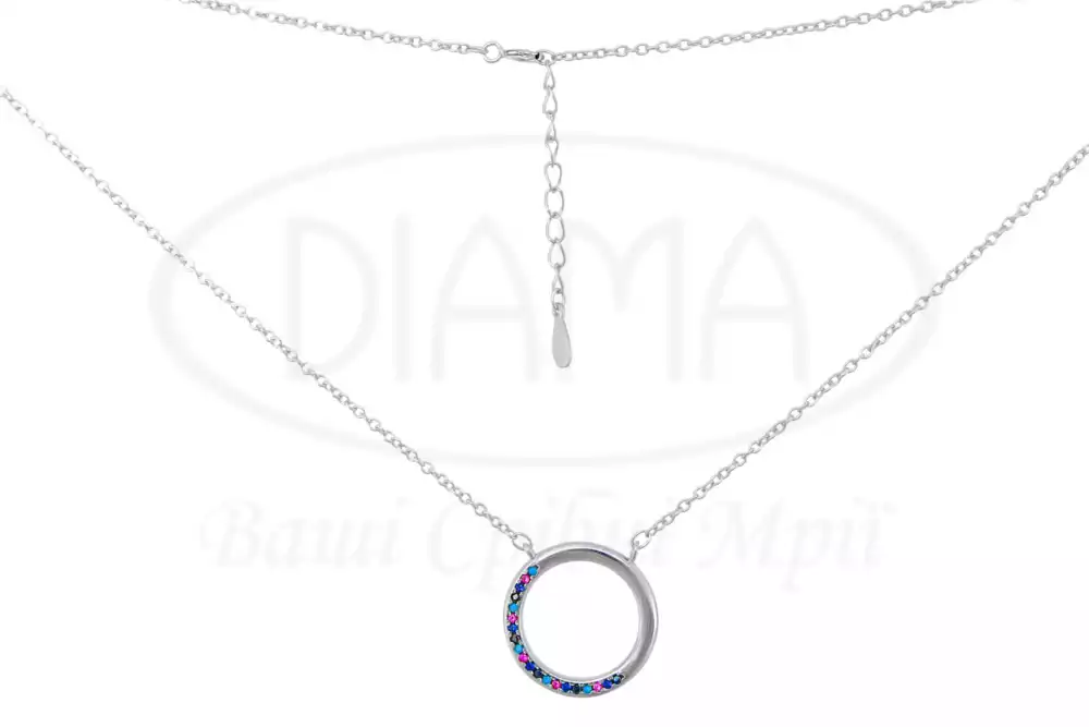 Срібне кольє "Коло" фото 1