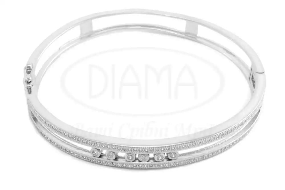 Браслет срібний з цирконом фото 1