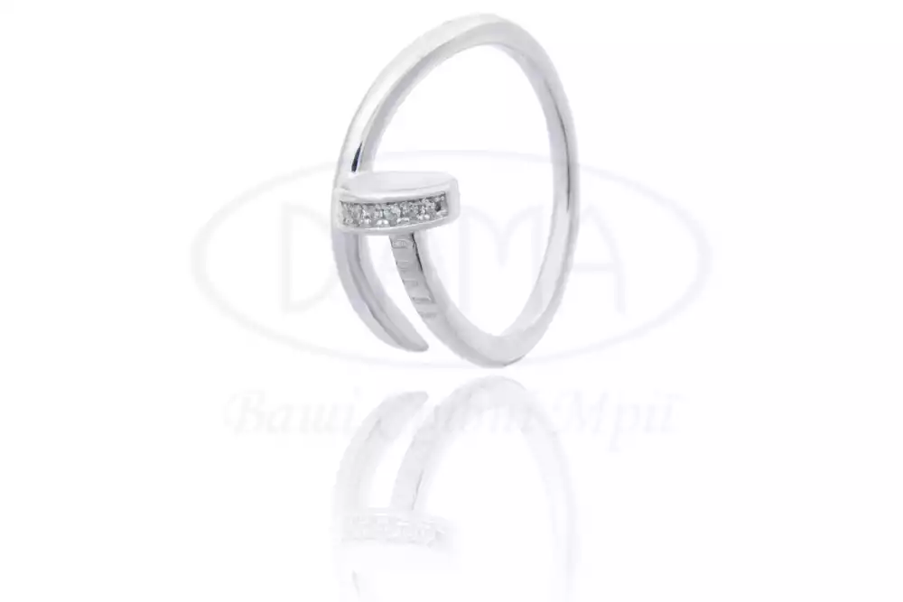 Каблучка срібна "Цвях" фото 1