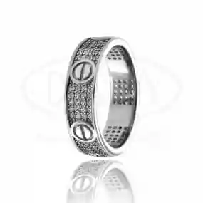 Каблучка срібна з Цирконом