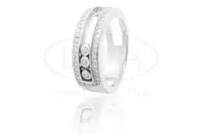 Каблучка срібна з цирконом