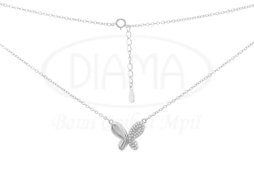Срібне кольє "Метелик" фото 1