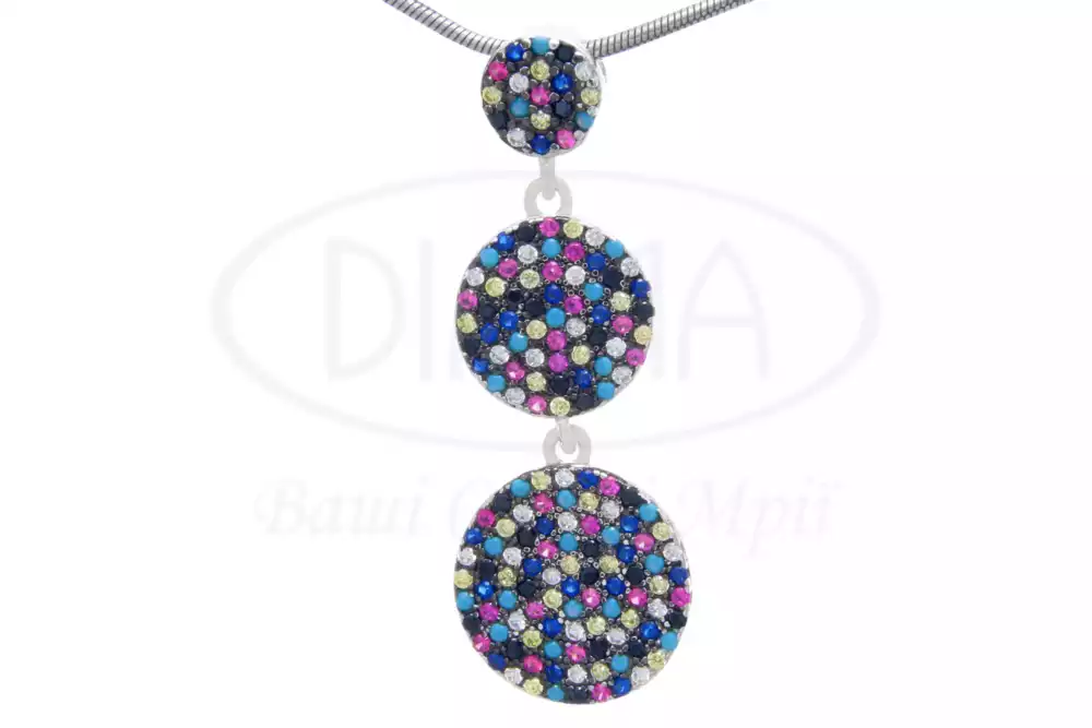 Срібна підвіска "Круг" фото 1