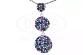 Срібна підвіска "Круг"