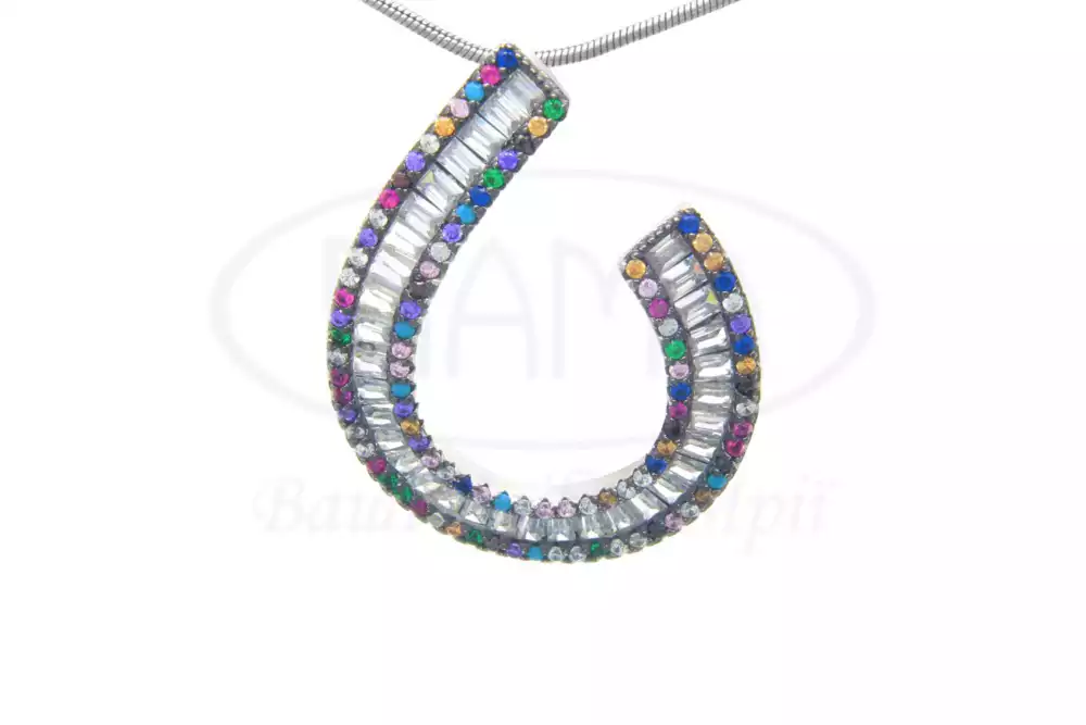 Срібна підвіска "Підкова" фото 1