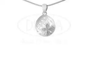 Срібна підвіска з цирконом