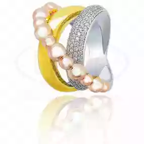 Каблучка срібна з цирконом