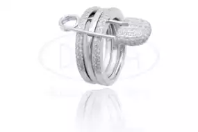 Каблучка срібна "Булавка"