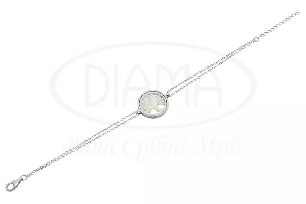 Браслет срібний з перламутром фото 1