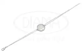 Браслет срібний з перламутром