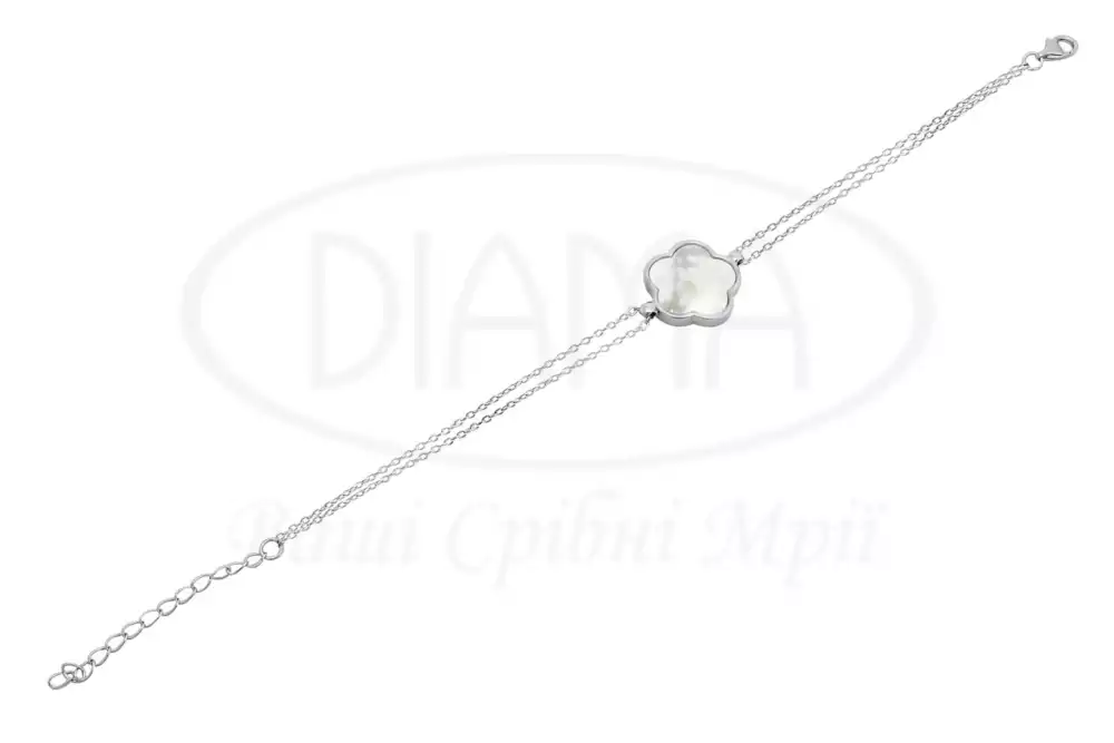 Браслет срібний з перламутром фото 1