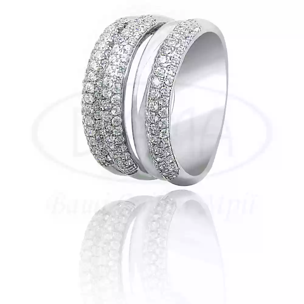 Каблучка срібна з цирконом фото 1