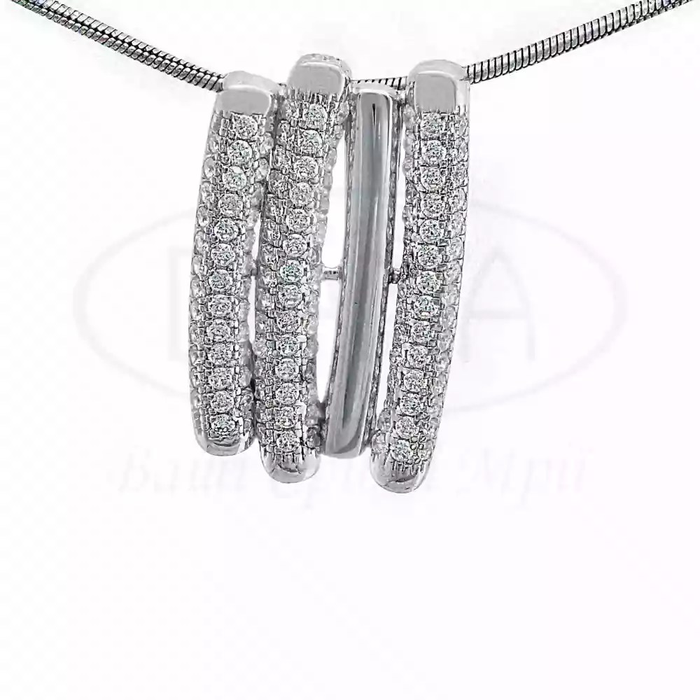 Підвіска срібна з цирконом фото 1