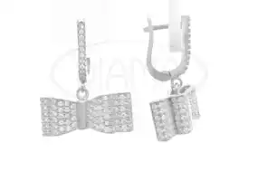 Сережки срібні "Бант"